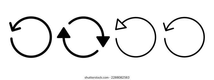 Refresh icon vector for web and mobile app. Reload sign and symbol. Update icon.