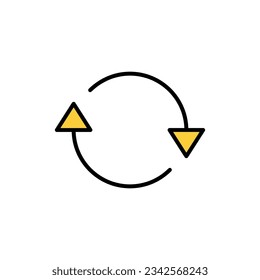 Refresh icon vector for web and mobile app. Reload sign and symbol. Update icon.