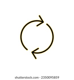 Refresh icon vector for web and mobile app. Reload sign and symbol. Update icon.