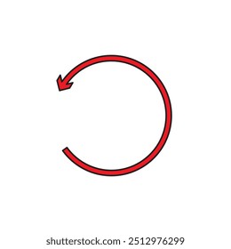 Refresh icon vector for web and mobile app. Reload sign and symbol. Update icon.