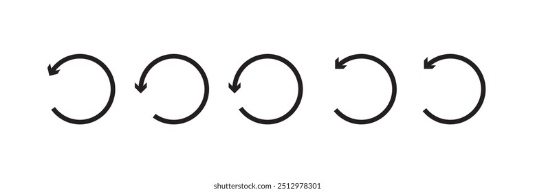 Refresh icon vector for web and mobile app. Reload sign and symbol. Update icon.