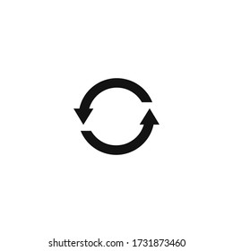 Refresh icon vector.Reload arrow.Rotation loop of arrow.Cicular arrow symbol