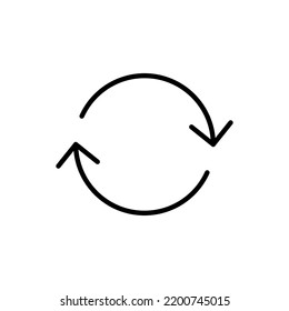 Refresh Icon For Web And Mobile App. Reload Sign And Symbol. Update Icon.