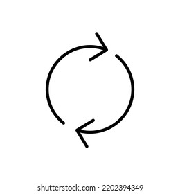 Refresh Icon For Web And Mobile App. Reload Sign And Symbol. Update Icon.