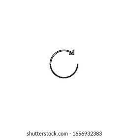Symbol aktualisieren. Schaltfläche zum erneuten Laden der Website. Symbol wiederholen. Logo-Design-Element