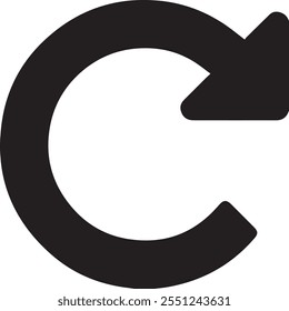 refresh icon for website fill vector eps file 