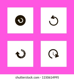 refresh icons. reload arrow and update time vector icons set