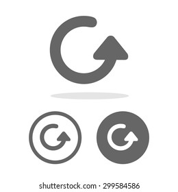 Refresh icons set great for any use. Vector EPS10.