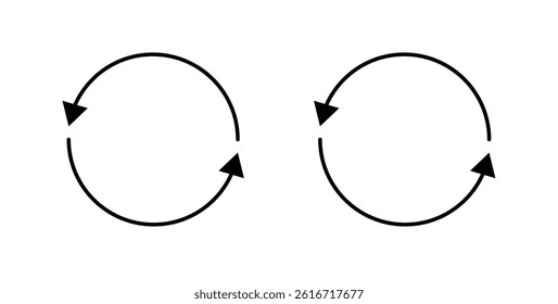Refresh icons set for website design
