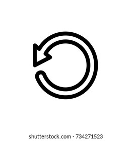 refresh icon,vector illustration. Flat design style. vector refresh icon illustration isolated on White background, refresh icon Eps10. refresh icons graphic design vector symbols