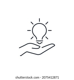 Refresh idea. New technical capabilities. Additional potential. Vector linear icon isolated on white background.