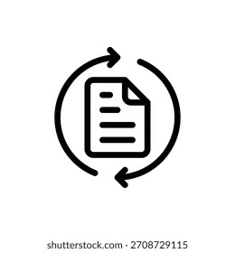 Gliederungssymbol "Informationen aktualisieren". Symbol "Informationen aktualisieren"