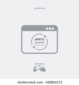 Refresh internet page icon