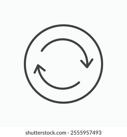Refresh isolated icon. vector illustration.