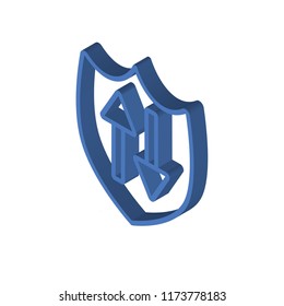 Refresh isometric left top view 3D icon