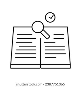 refresh knowledge line icon vector. refresh knowledge sign. isolated contour symbol black illustration