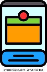 Refresh Line Filled Vector Icon Design