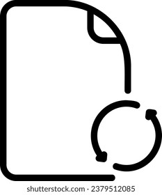 vector de ilustración de icono de línea de actualización
