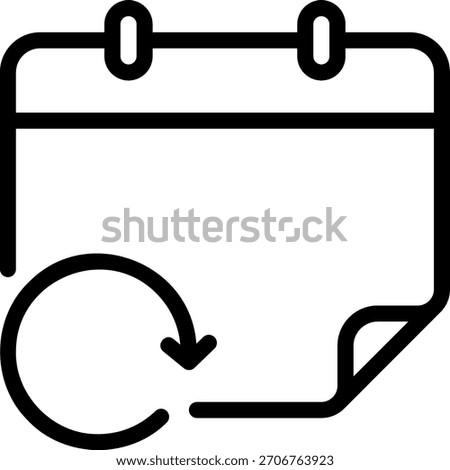 refresh line icon illustration vector