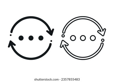 Refresh loading pending icon. Illustration vector