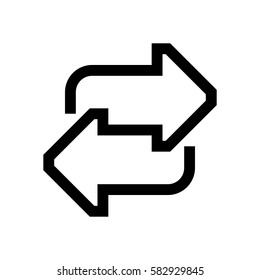 Refresh mini line, icon, background and graphic. The icon is black and white, linear  flat, vector, pixel perfect, minimal, suitable for web and print. 