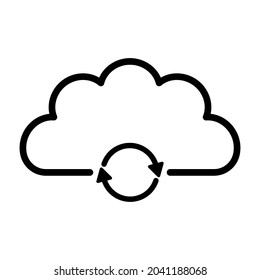 Refresh network sync cloud icon