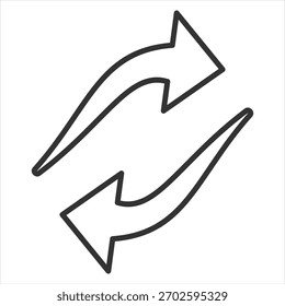 Actualizar Ilustración vectorial de icono de esquema