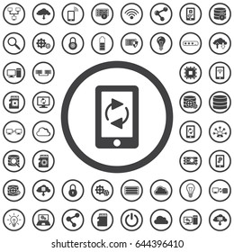 Refresh phone Icon. Set con technology icons
