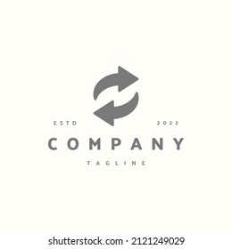 Refresh premium icon sign symbol. Hipster vintage logo design vector illustration