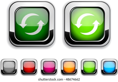Refresh realistic icons. Empty buttons included.
