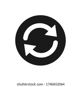 refresh reload arrow icon vector