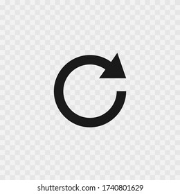 refresh reload arrow icon vector