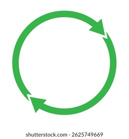 Refresh or Reload arrows. Circle arrow, connect or recycle digital icons. Connection restart symbols, isolated rotate round group recent vector collection. Green, Black and Blue Color.