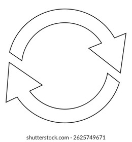 Refresh or Reload arrows. Circle arrow, connect or recycle digital icons. Connection restart symbols, isolated rotate round group recent vector collection. Green, Black and Blue Color.