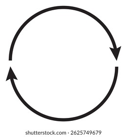 Refresh or Reload arrows. Circle arrow, connect or recycle digital icons. Connection restart symbols, isolated rotate round group recent vector collection. Green, Black and Blue Color.