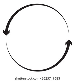 Refresh or Reload arrows. Circle arrow, connect or recycle digital icons. Connection restart symbols, isolated rotate round group recent vector collection. Green, Black and Blue Color.