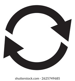 Refresh or Reload arrows. Circle arrow, connect or recycle digital icons. Connection restart symbols, isolated rotate round group recent vector collection. Green, Black and Blue Color.