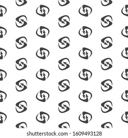 Refresh and reload arrows icon background. Seamless pattern for interface design.