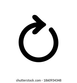 Refresh and reload icon Illustration vector graphic. Concept flat design. Perfect for icon, poster, banner, web, label, sign, symbol, card, template, application, etc.