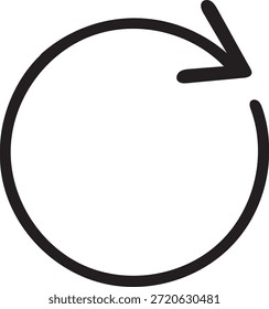 Ícone Atualizar recarregamento simbolizando atualização, sincronização, ação de redefinição e processo contínuo.