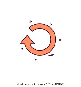 refresh reload icon vector design