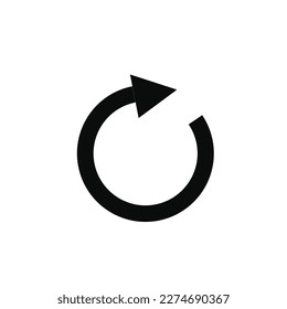 Refresh and reload icon vector. Rotation icon vector symbol illustration