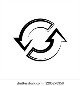 Refresh, Reload Isolated Icon Design Vector Art Illustration