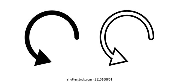 Refresh and reload. Recycling icons. Vectors.