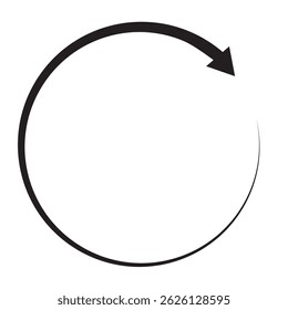 Refresh, reload rotate icon. Signs and symbols can be used for web, logo, mobile app, UI, UX on white background. Variety Colorful Design.