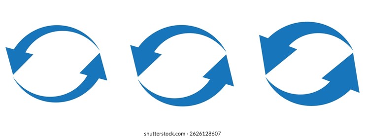 Refresh, reload rotate icon. Signs and symbols can be used for web, logo, mobile app, UI, UX on white background. Variety Colorful Design.