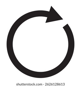 Refresh, reload rotate icon. Signs and symbols can be used for web, logo, mobile app, UI, UX on white background. Variety Colorful Design.