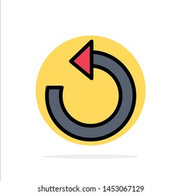 Refresh, Reload, Rotate, Repeat Abstract Circle Background Flat color Icon