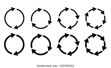 Refresh reload rotation loop sign. Vector illustration