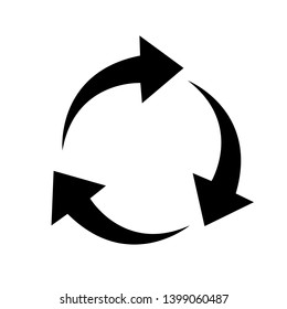 Refresh, Reload or Update icon with arrows. vector. Back Arrow Icon. Restart 